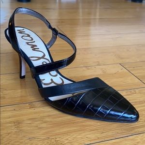 Sam Edelman D’Orsay Kitten Heel Slingbacks